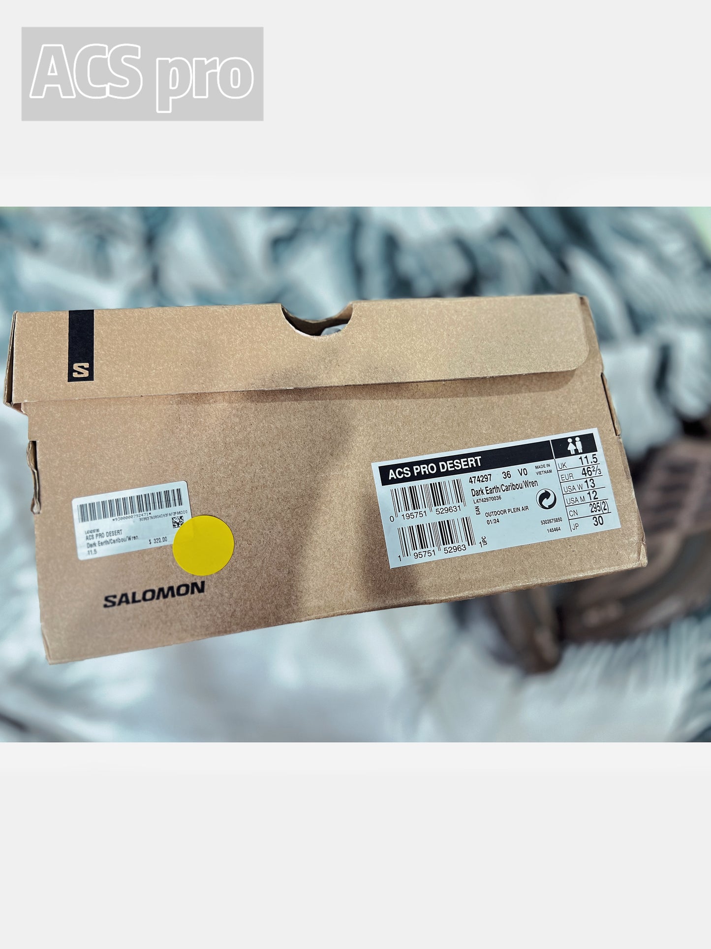 Salomon ACS Pro Advanced Hiking Shoes - Brown