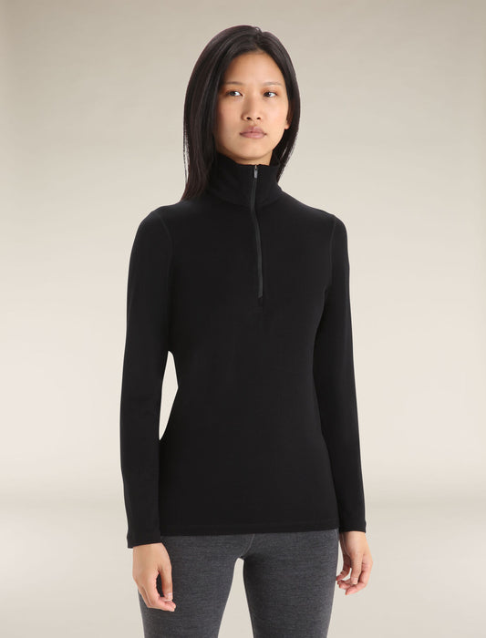 Women's Merino 260 Tech Long Sleeve Half Zip Thermal Top – High-Performance Warmth for Cold Weather