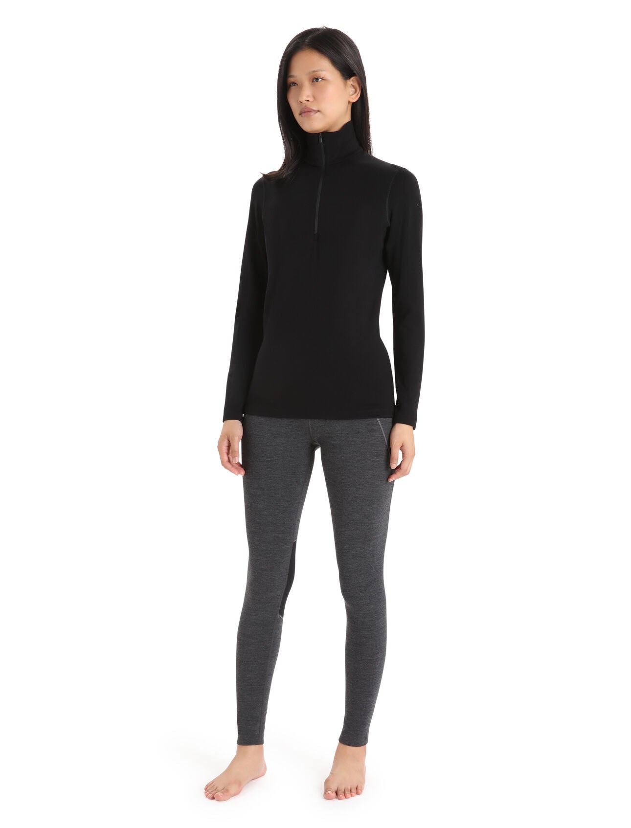 Women's Merino 260 Tech Long Sleeve Half Zip Thermal Top – High-Performance Warmth for Cold Weather