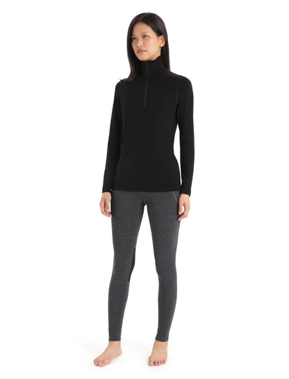 Women's Merino 260 Tech Long Sleeve Half Zip Thermal Top – High-Performance Warmth for Cold Weather