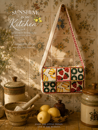 Fruits Beaded Should Bag