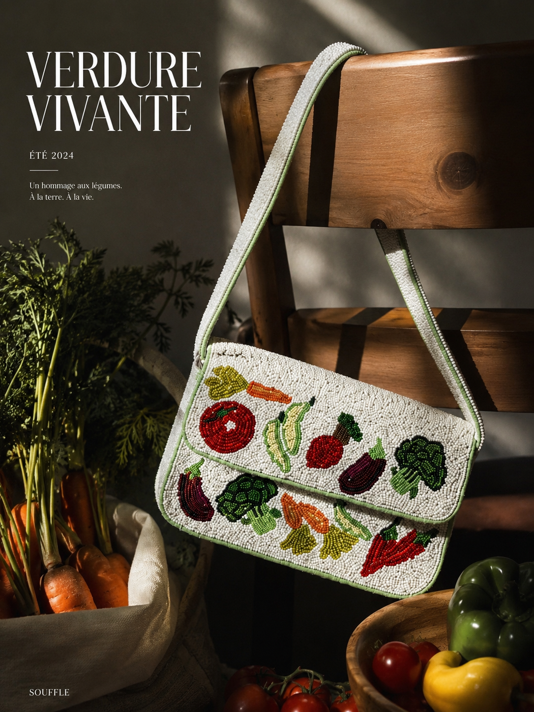 Fruits Beaded Should Bag